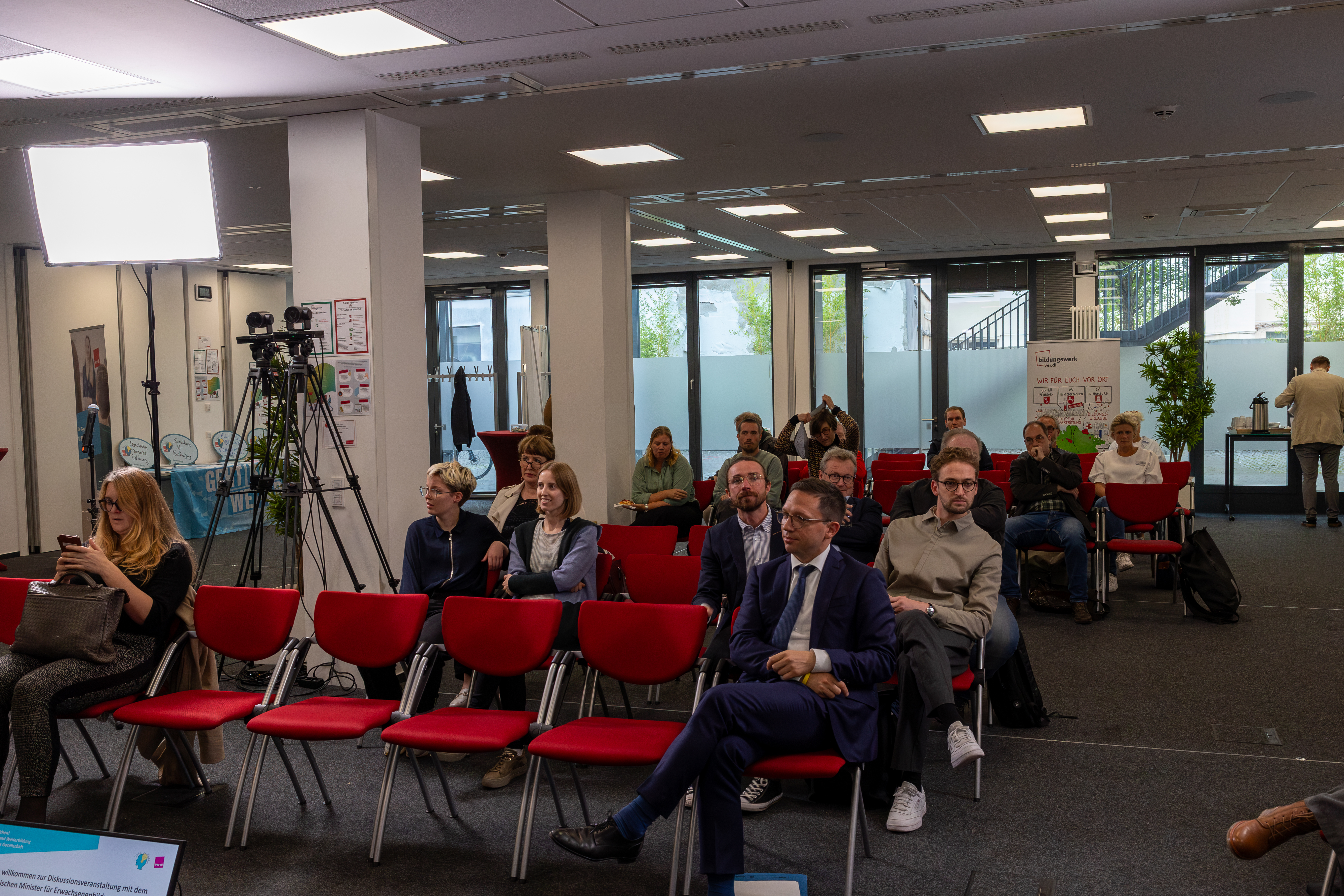 Foto von dem Gespräch mit Falko Mohrs