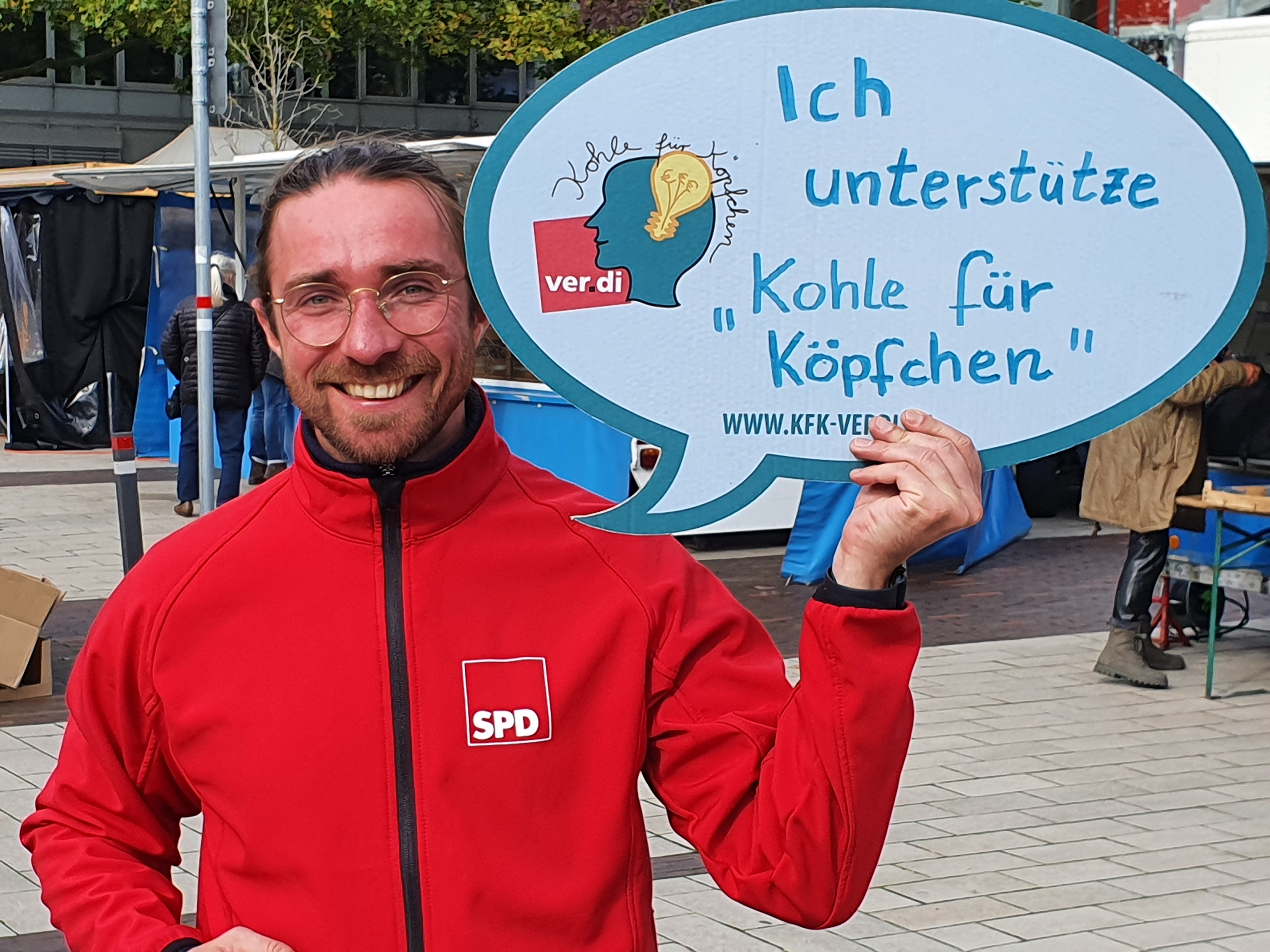Marten Gäde (SPD Kandidat) aus Wilhelmshaven unterstützt die Kampagne.